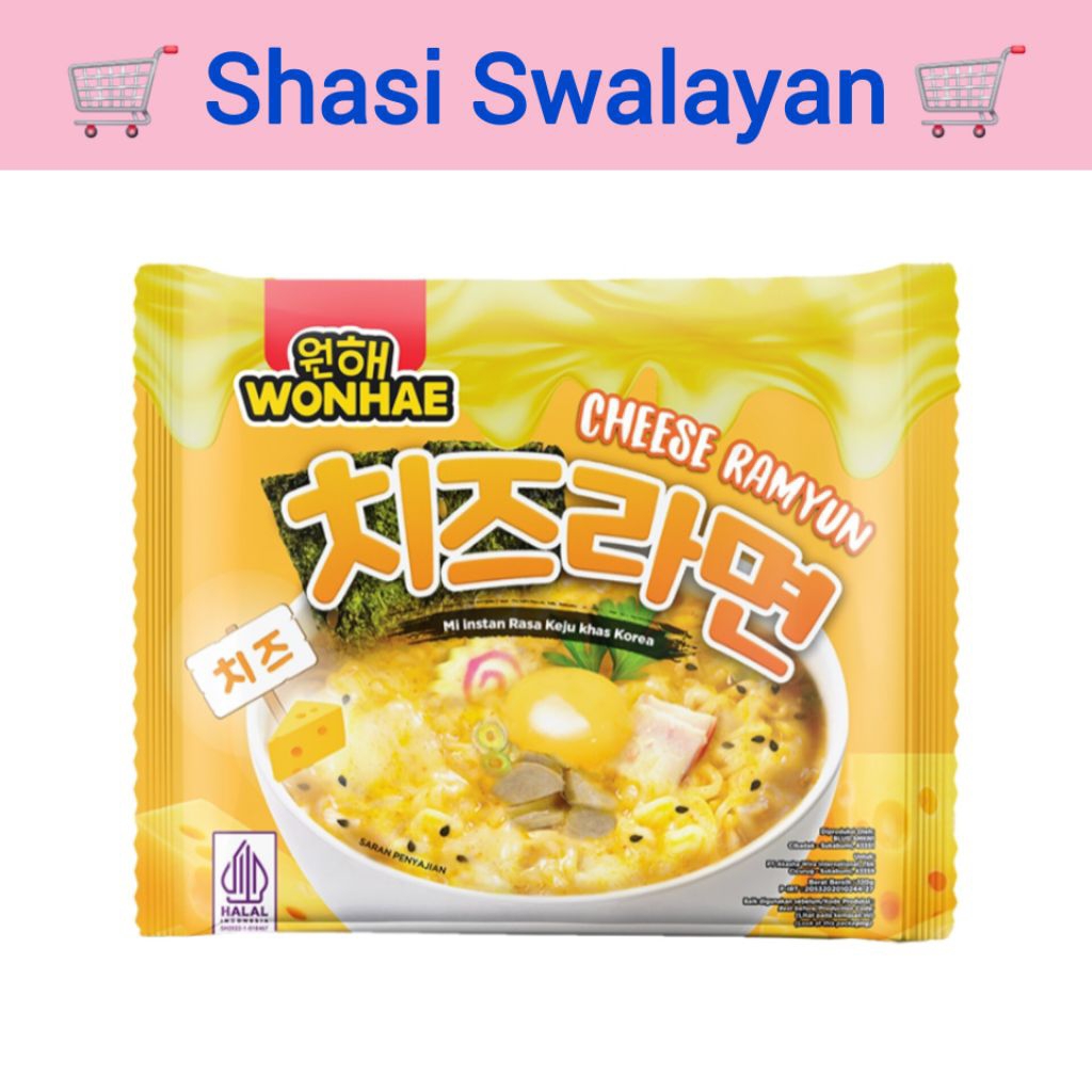 

Wonhae Cheese Ramyun Mi Instan Keju khas Korea 120 g