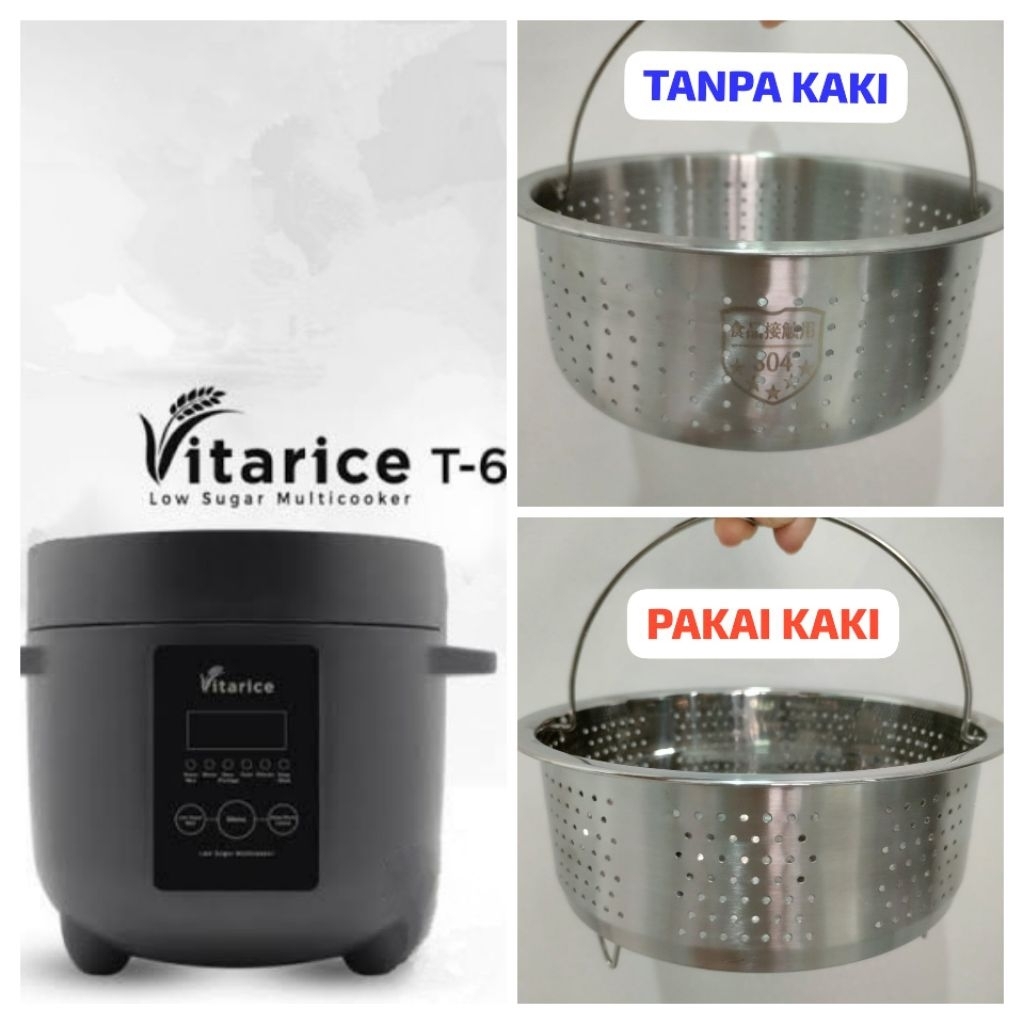 Sarangan Steamer berbahan Stainless Steel Low Carbo Utk Rice Cooker Vitarice T-6