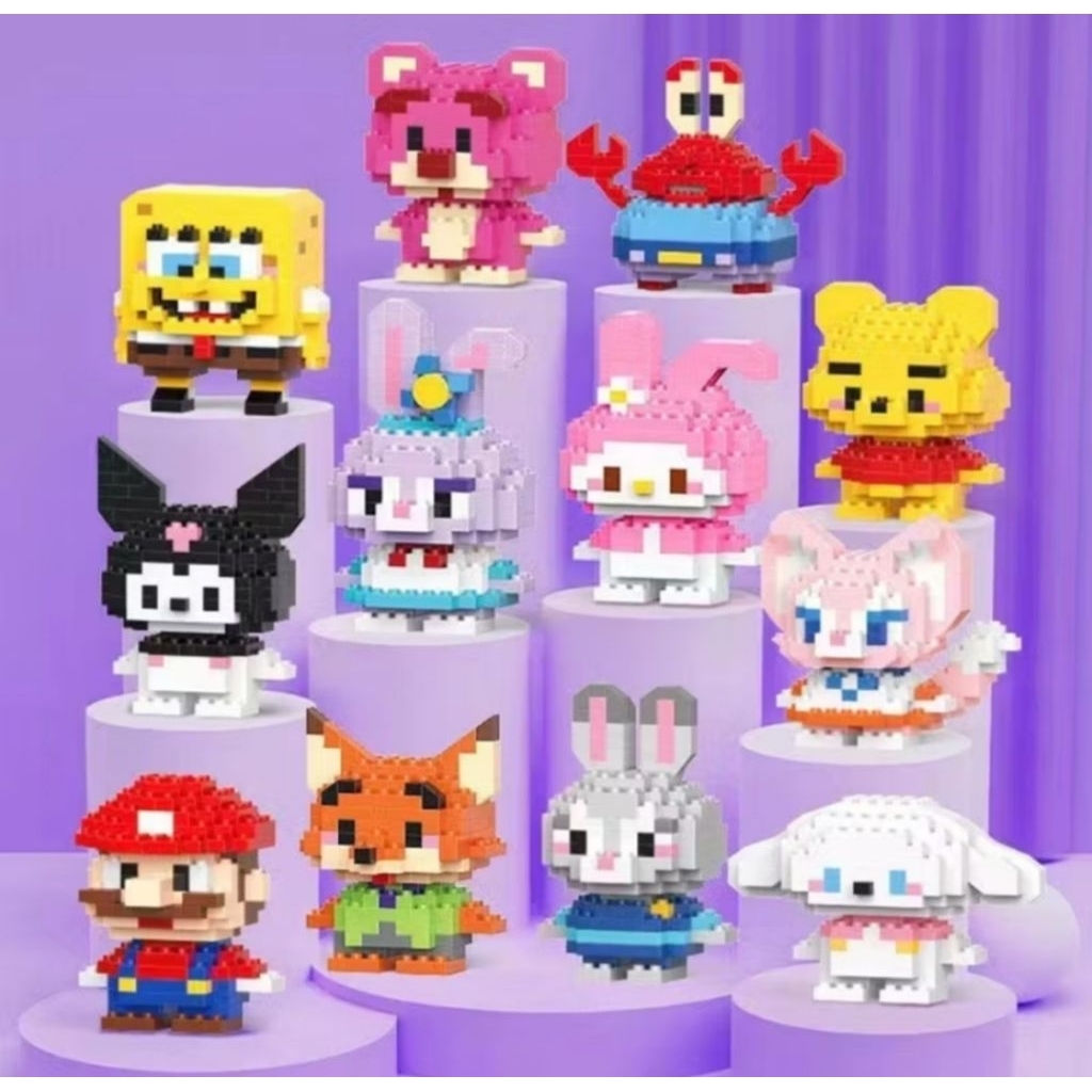 GMS - Mini Bricks Mainan Balok Nano Briks Plastik Original Lego Murah Makassar Min 2