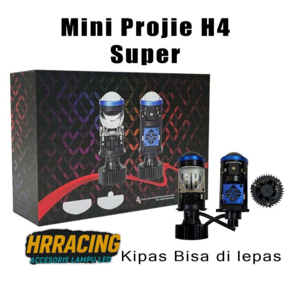 BILENS LED PROJECTOR LENS BI-LED AES PROJECTOR H4 SUPER BLUELENS DOUBLE EMITTER MINI PROJIE LASER