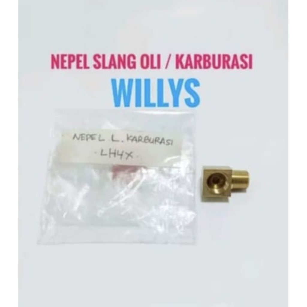 Nepel Karburasi Willys Nepel Slang Oli Jeep Willys Model L