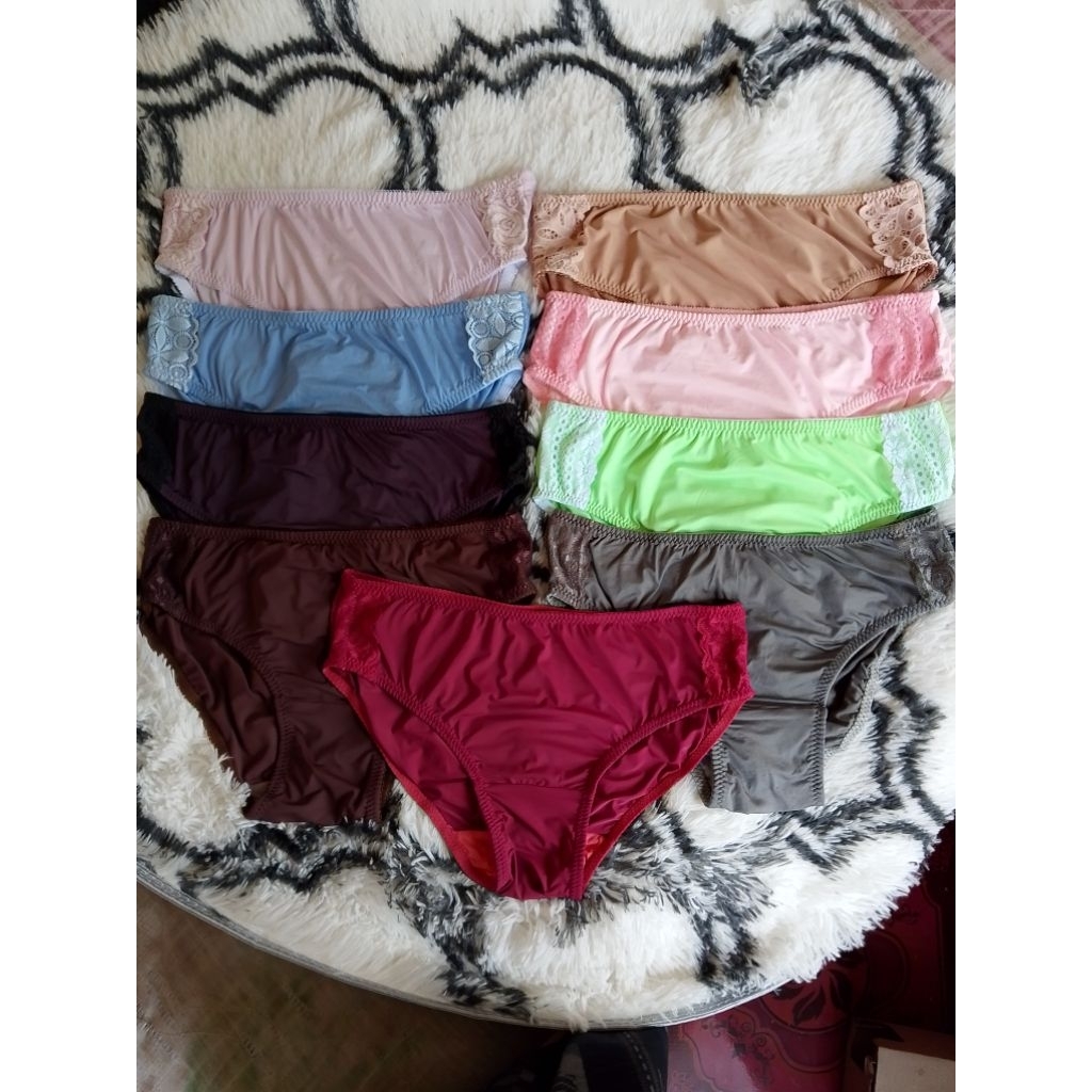 (KONVEKSI) 1 Lusin Celana Dalam Wanita Motif Renda-Spandek Balon Karet Type