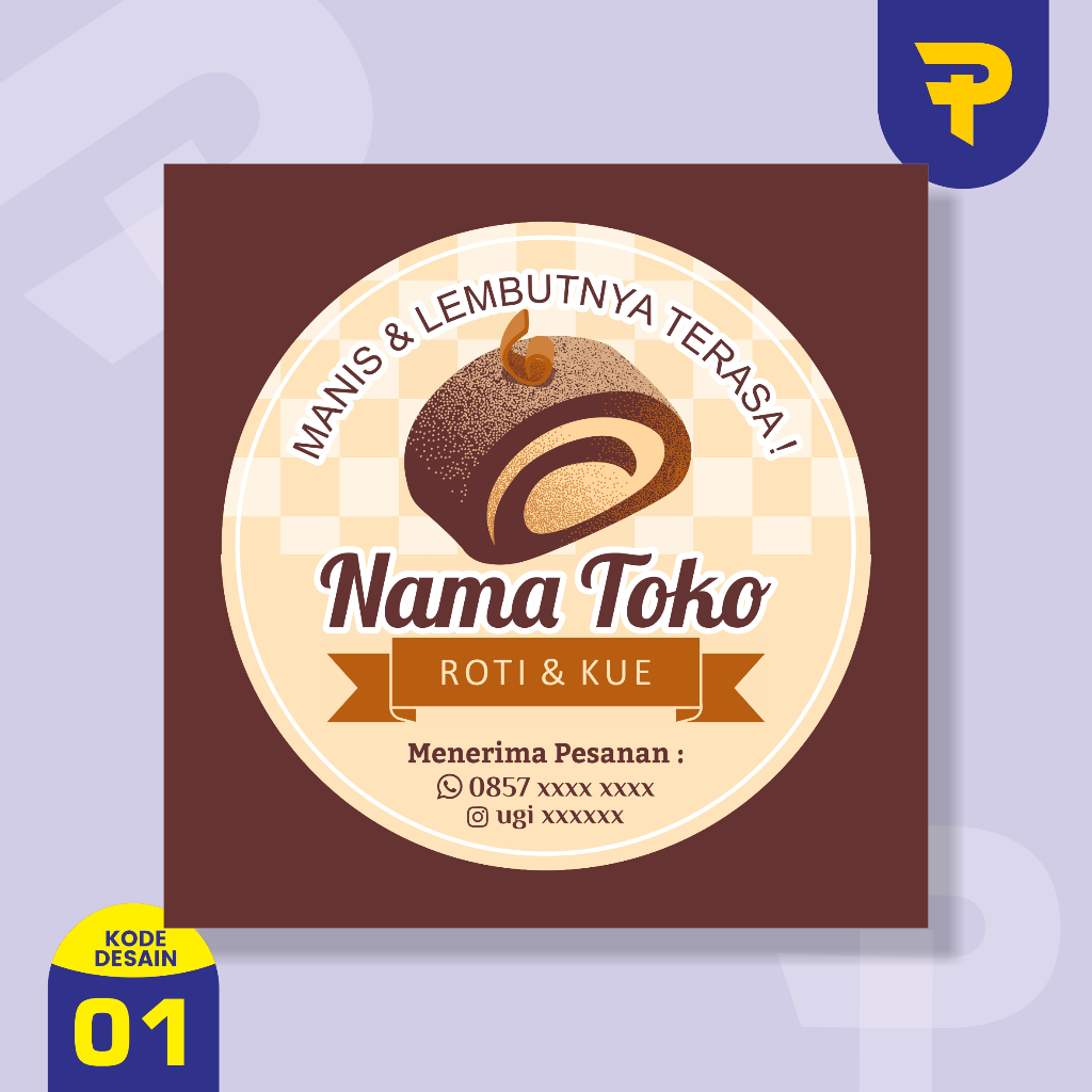 

stiker kue stiker roti