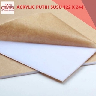 

ACRYLIC AKRILIK LEMBARAN PUTIH SUSU (KODE 432) 2MM 3MM 4MM 5MM 6MM 8MM 10MM ukuran 122 x 244 CM TERMURAH WSA NEW