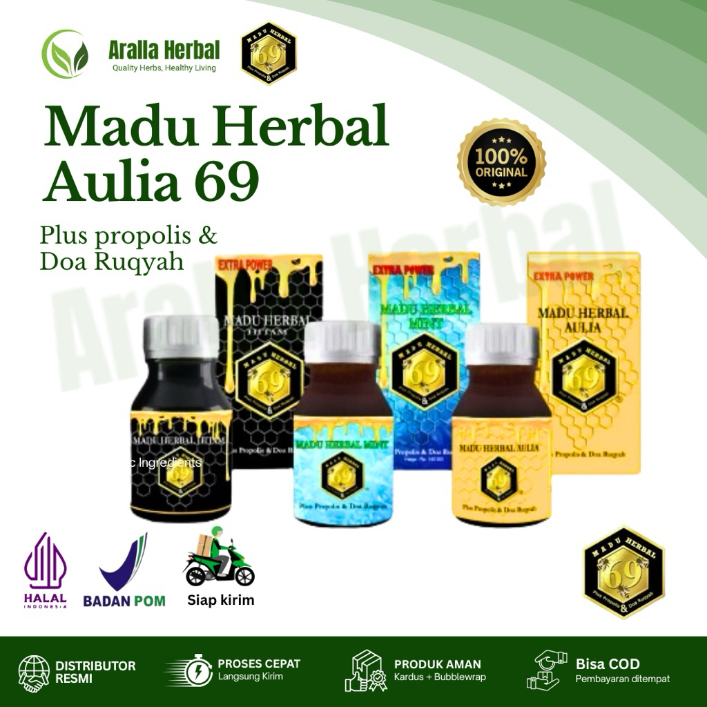MADU HERBAL AULIA 69 | MADU KESEHATAN | MADU DAYA TAHAN TUBUH