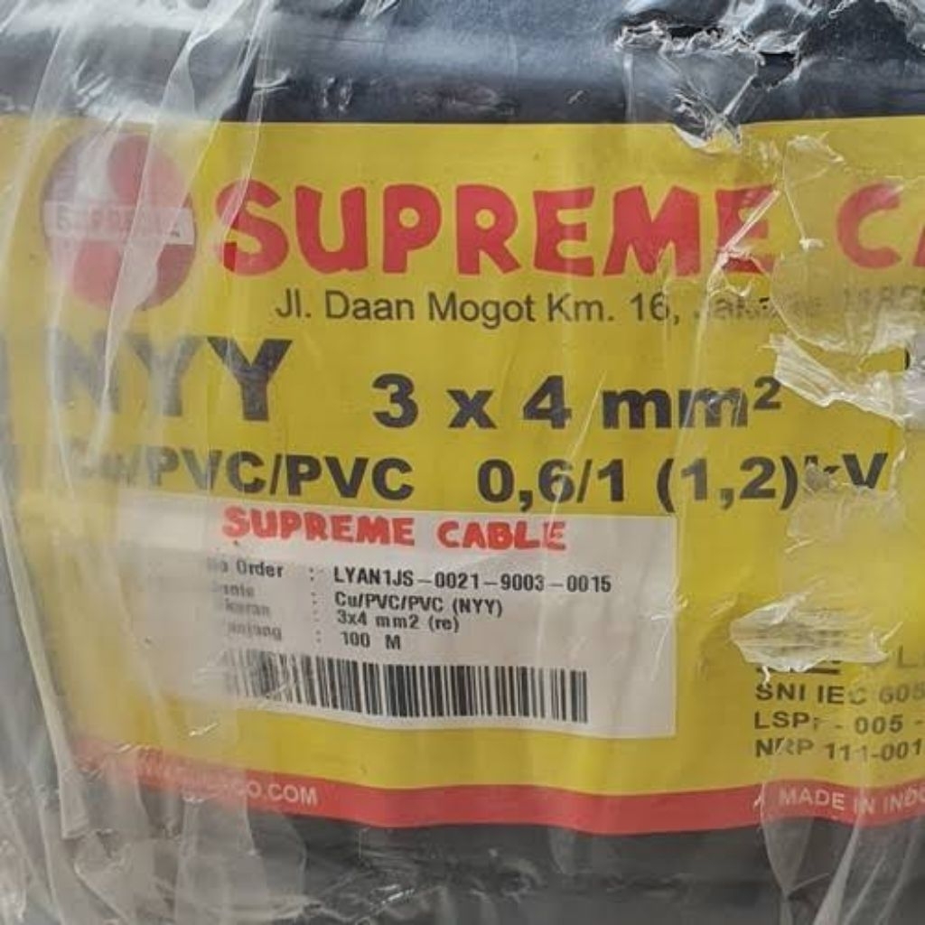Kabel NYY 3x4 Supreme Meteran
