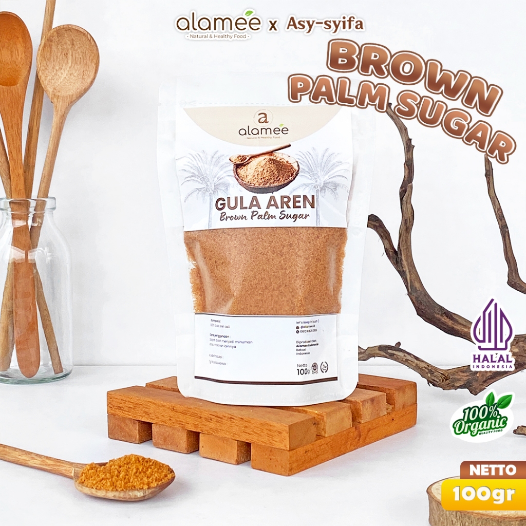 

Gula Aren Bubuk Palm Sugar Asli Organik Premium Semut Powder Natural Pure 100gr Organic Non MSG