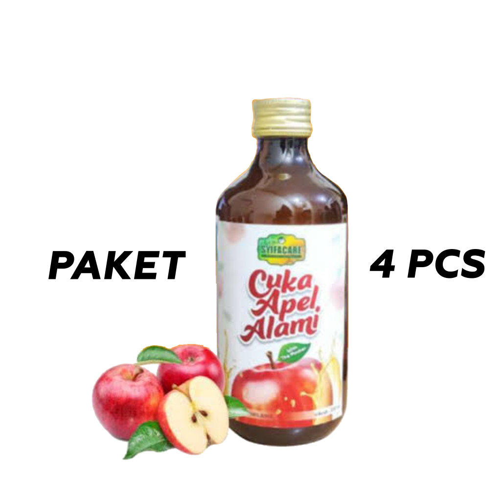 

4 PCS Cuka Apel Alami Syifacare - Apple Cider Vinegar SYIFACARE 100% Sari Apel Murni