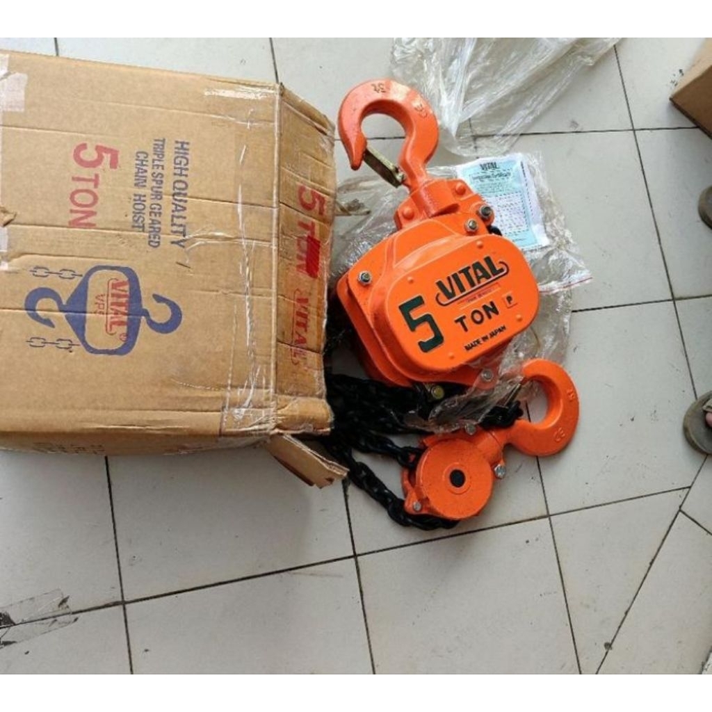Chain Block Vital 5 ton x 3 meter-chain block manual VITAL JAPAN