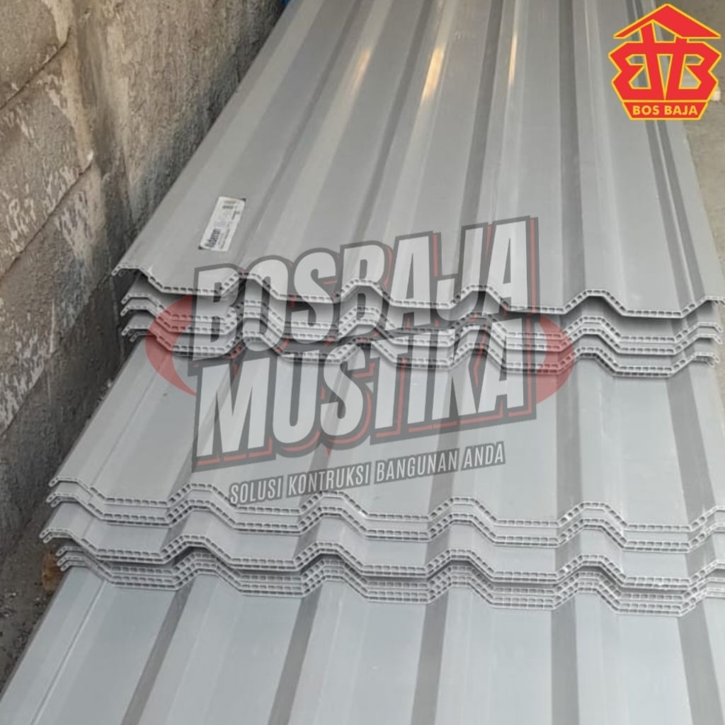 Alderon Twinwall Double Layer 830 6 Meter Abu-abu