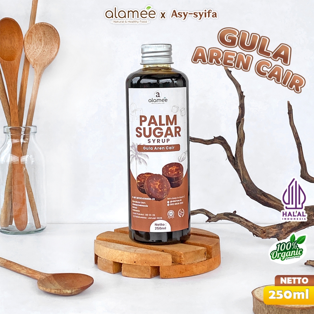 

Gula Aren Cair Syrup Palm Sugar Murni Barista Brown Sirup Natural Manis Asli Organic Liquid Organik