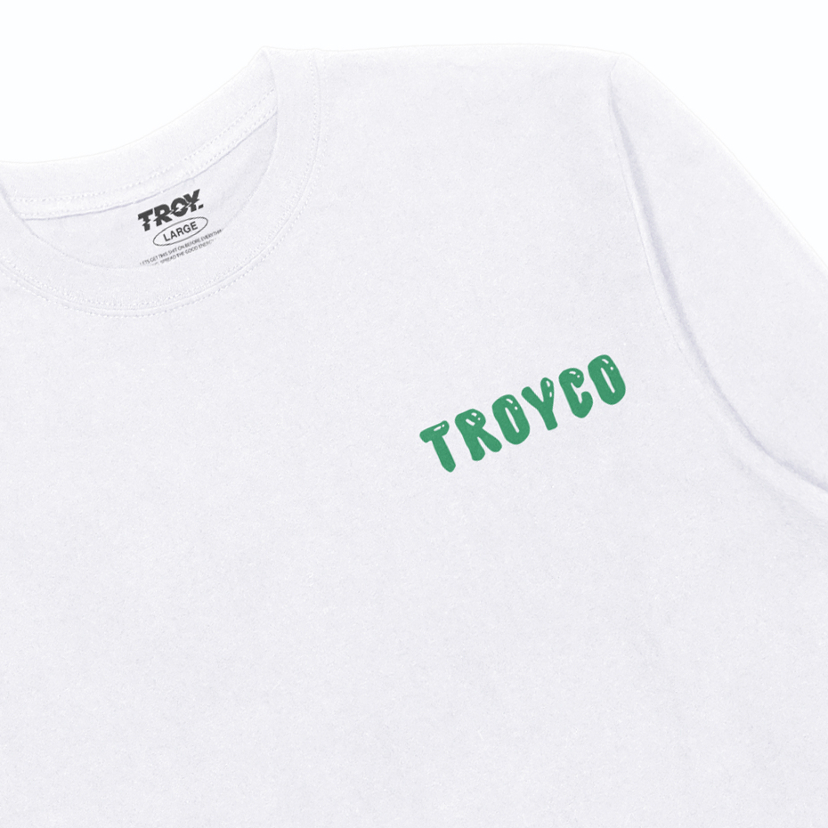 Troy Company Longsleeve Tshirt White Dream Night - Kaos Putih Lengan Panjang LS 3214