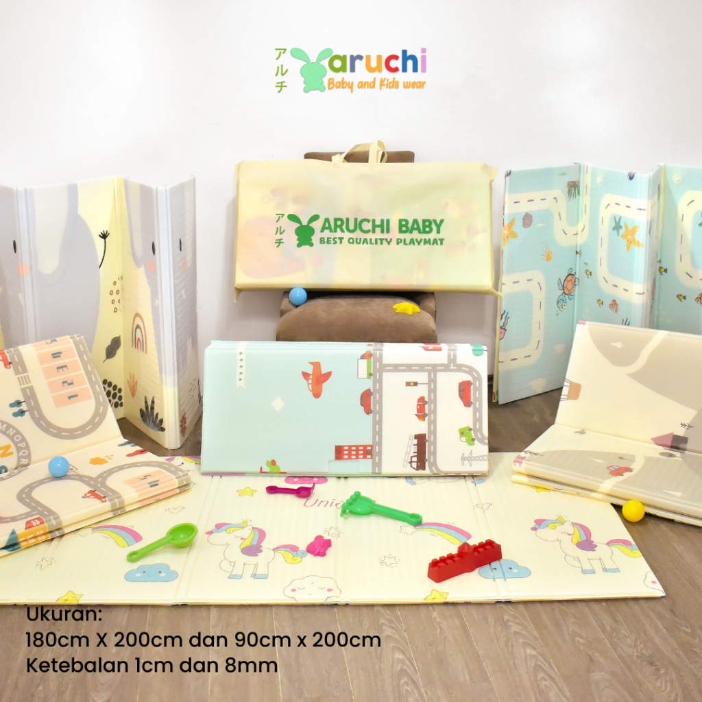 ARUCHI - SNI Playmate Lipat Anti Air Karpet Matras Bayi Tebal Playmat Bayi / Playmat Anak Alas Lanta
