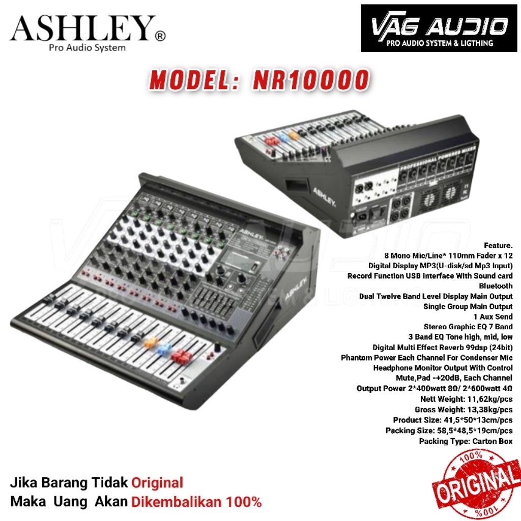 MIXER POWER ASHLEY NR10000, Original Ashley