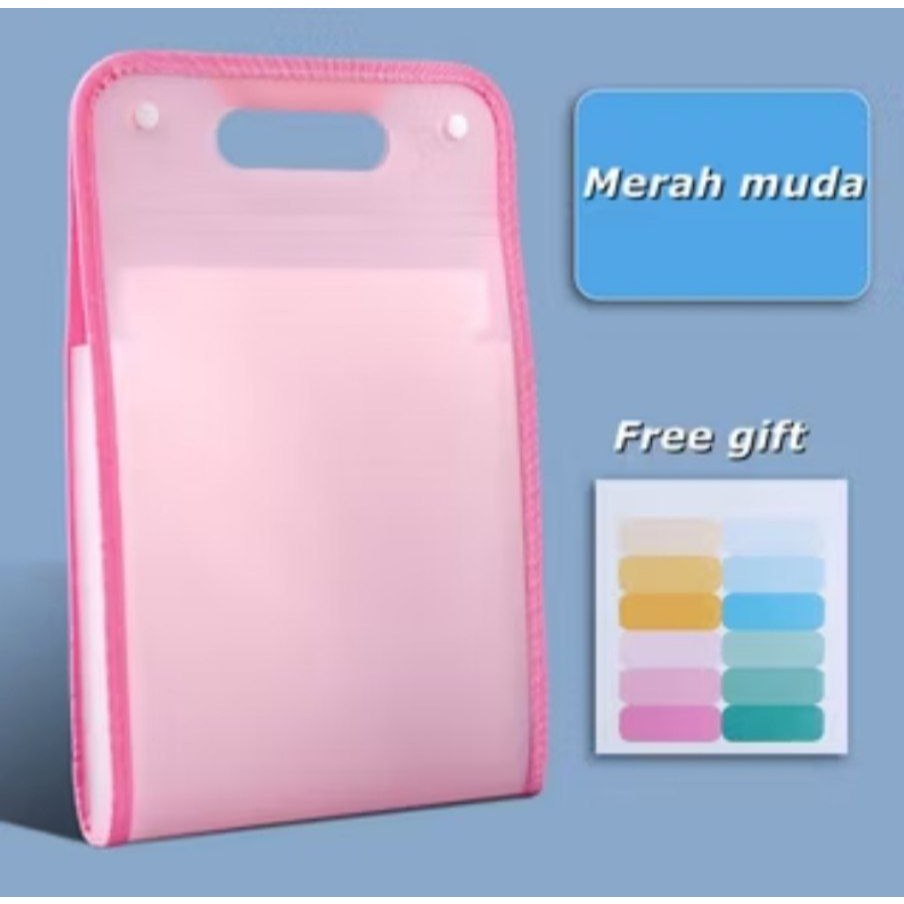 

Tas File Handle Warna Transparan Anti Air Multi Layer | Folder Tas File 13 Sekat Map | Tas Dokumen A4 Folder Map Kerja Document