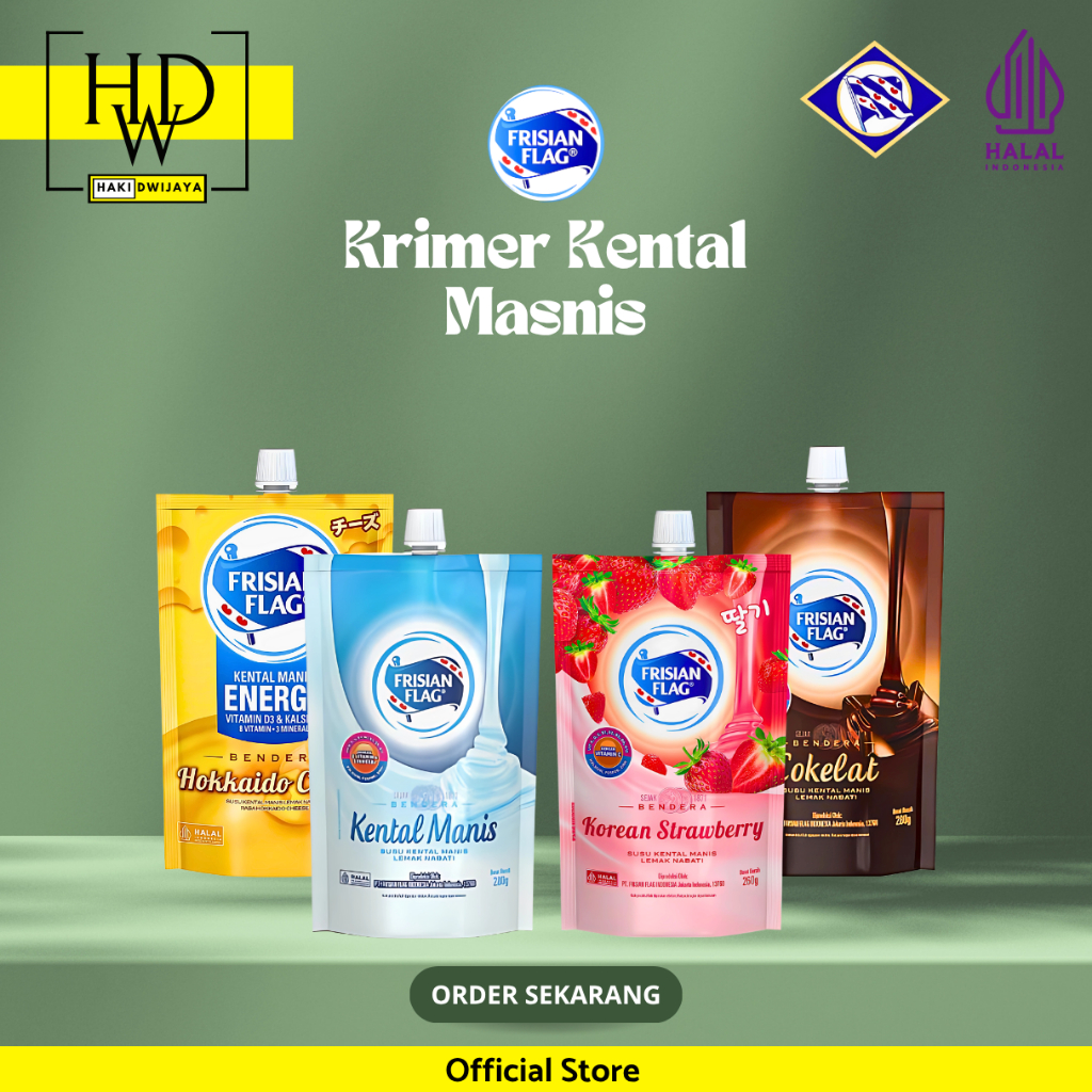 

Frisian Flag Bendera Kental Manis Energo 240gram Kemasan Pouch Ekonomis