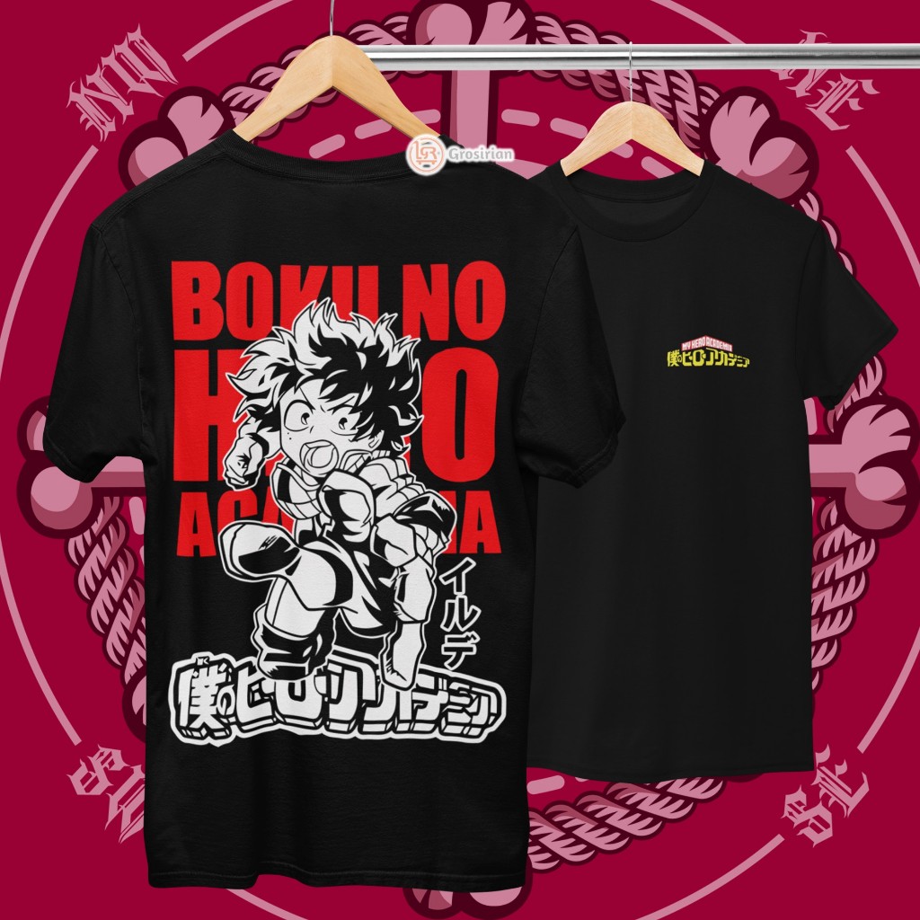 KAOS IZUKU MOKU NO HERO MY HERO ACADEMIA - KAOS ANIME MY HERO ACADEMIA, KAOS SABLON DTF - GROSIRIAN