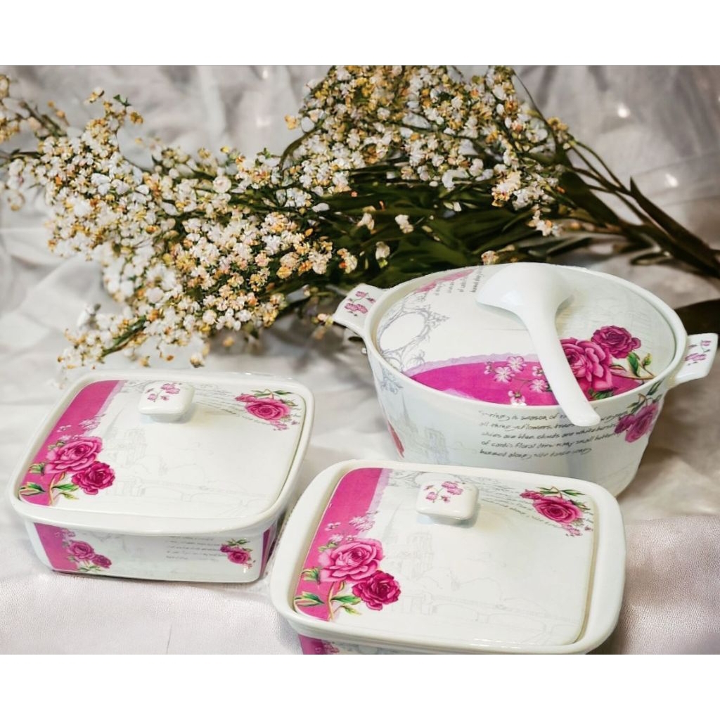 set wadah prasmanan VICENZA SC88 Eternity, prasmanan porcelain, tempat saji makanan Eternity fungsio