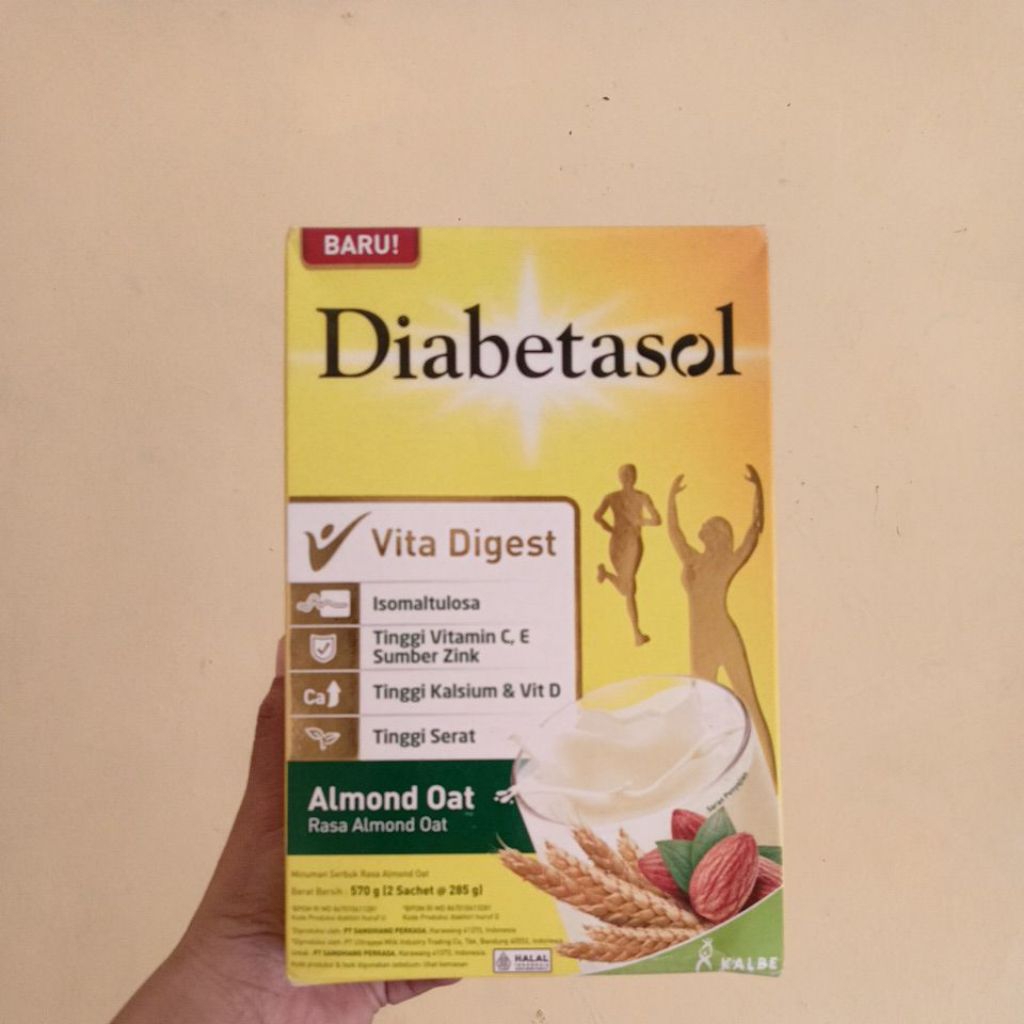 

DIABETASOL RASA ALMOND OAT 570g (2 Sachet @285g)