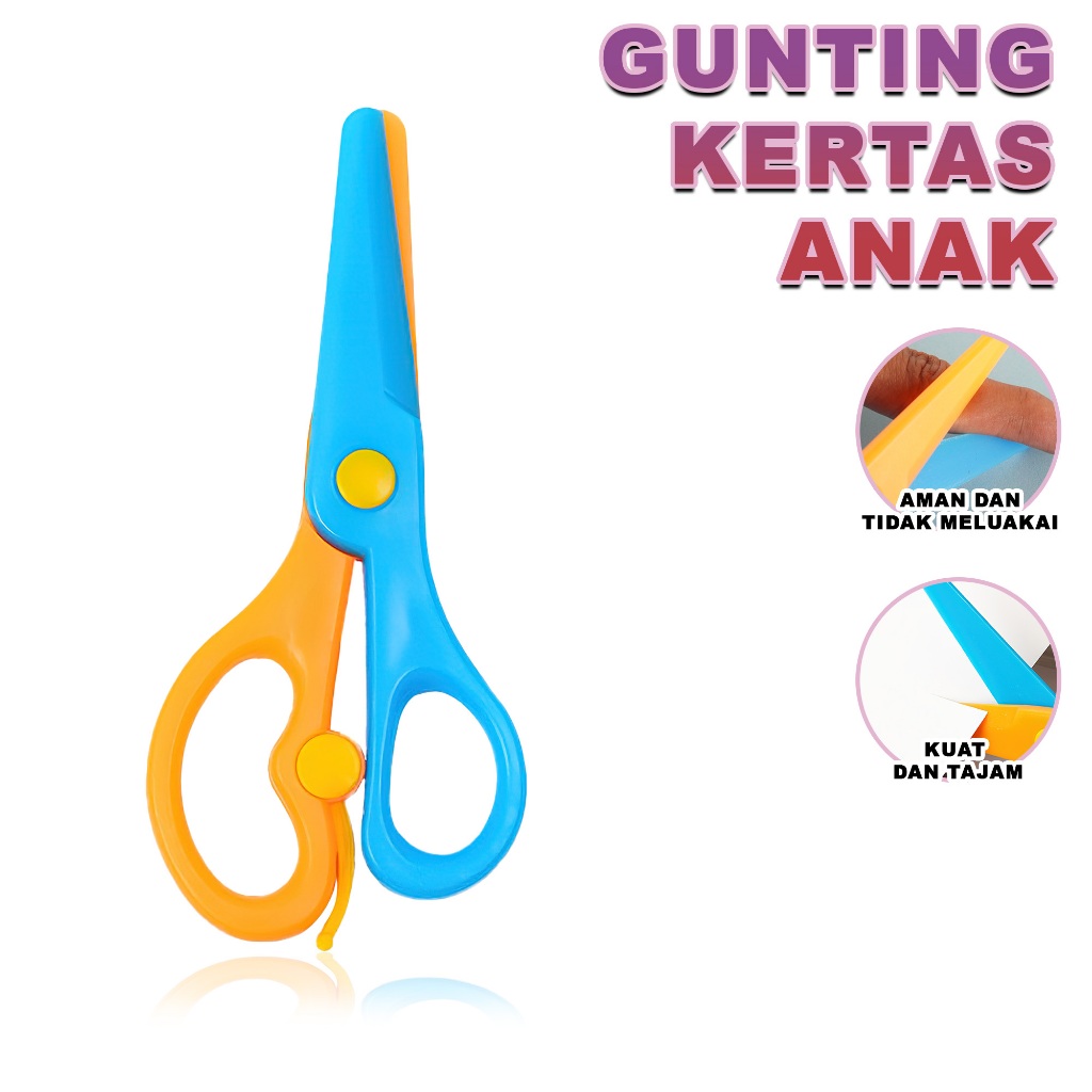 

Gunting Anak TK 13cm– Aman, Ujung Tumpul, Warna Cerah – Cocok untuk Belajar DIY & KerajinanGJ0-71402