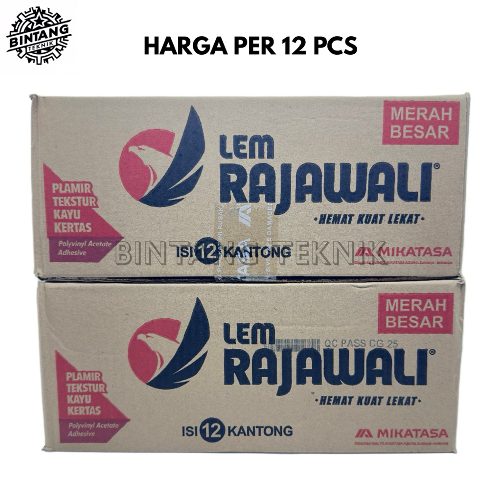 LEM PUTIH RAJAWALI 1 DUS ISI 12PCS / LEM RAWALI 850GR1 DUS [12 PCS] / LEM RAJAWALI ASLI ORI