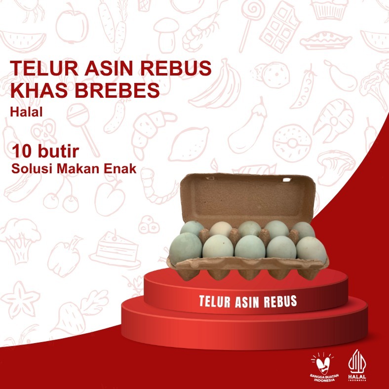 

Telur Asin Rebus & Bakar Khas Brebes - 10 Butir Premium