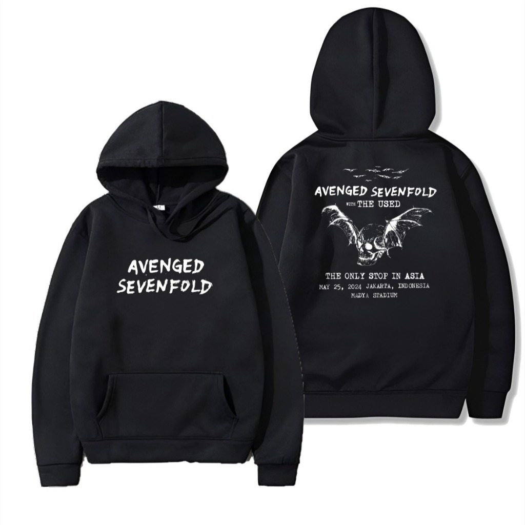 Cavenza Official Hoodie Avenged Sevenfold Madya sweater hitam