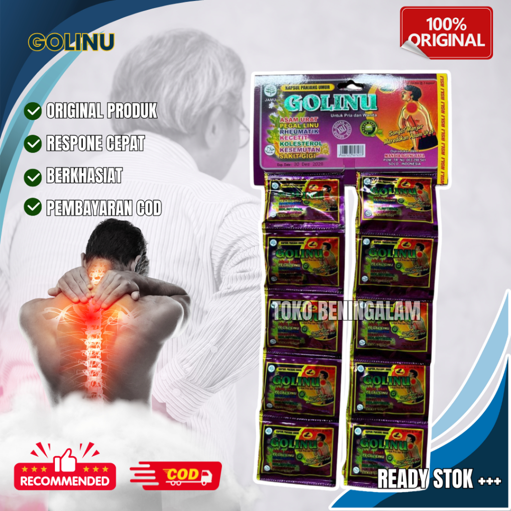 

Golinu Herbal Original 100% Ampuh Obat Asam Urat Pegal Linu