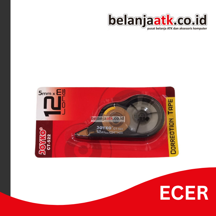 

[ECER] Correction Tape/Tip Ex CT-522 Joyko (Stipo Kertas)