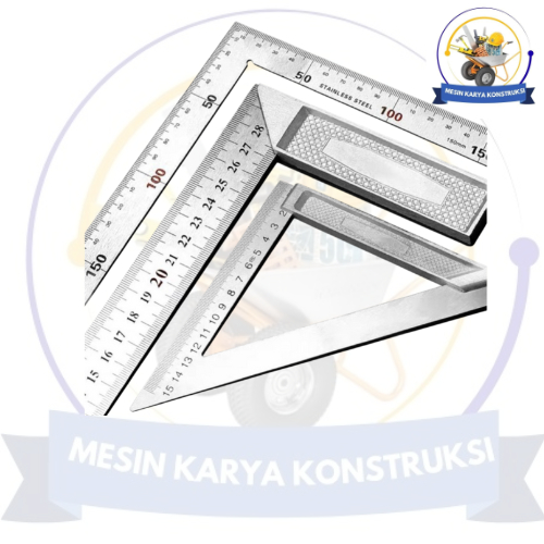 

PENGGARIS SIKU BESI TUKANG / TRIANGLE RULER - 200MM HIGH QUALITY