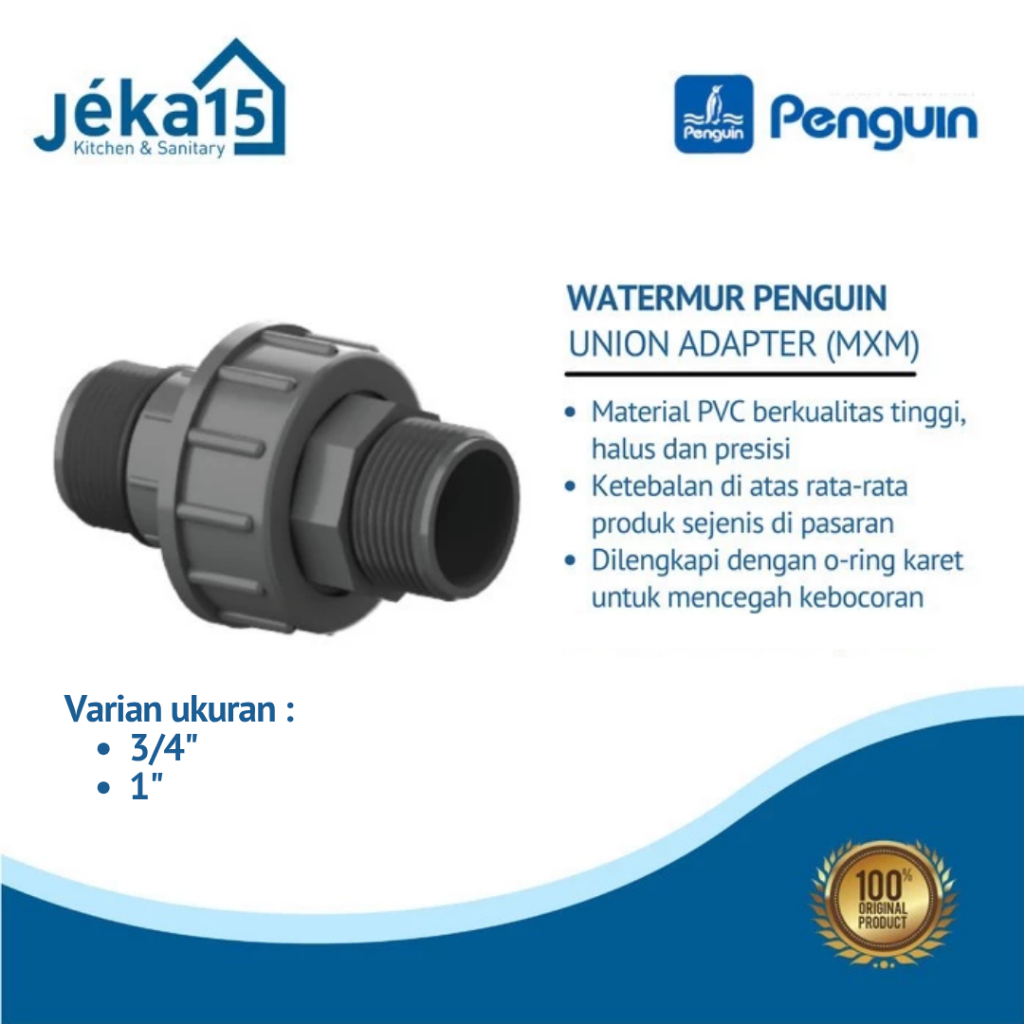 Water Mur | Water Mur Penguin Drat Luar Dan Drat Luar | Union Adapter