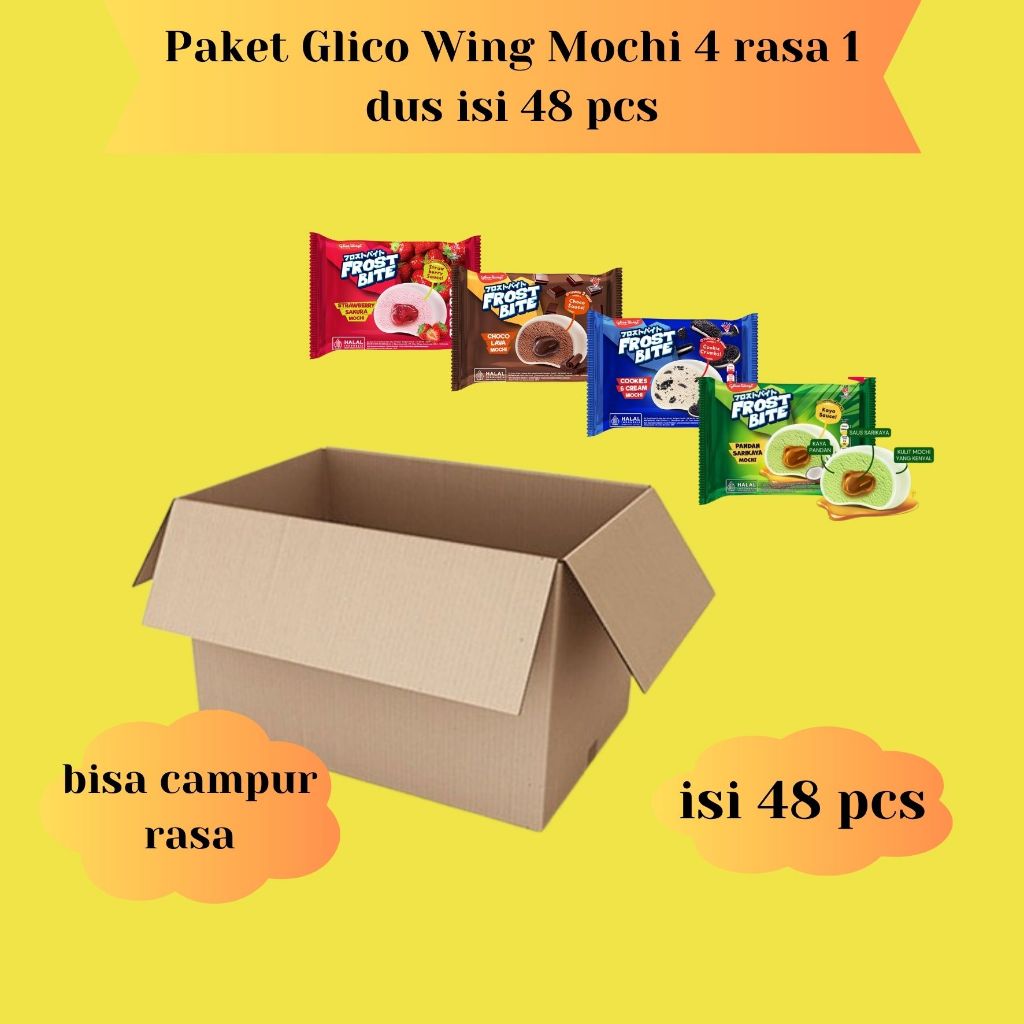 

Paket Glico WIngs Mochi 1 dus isi 48 pcs