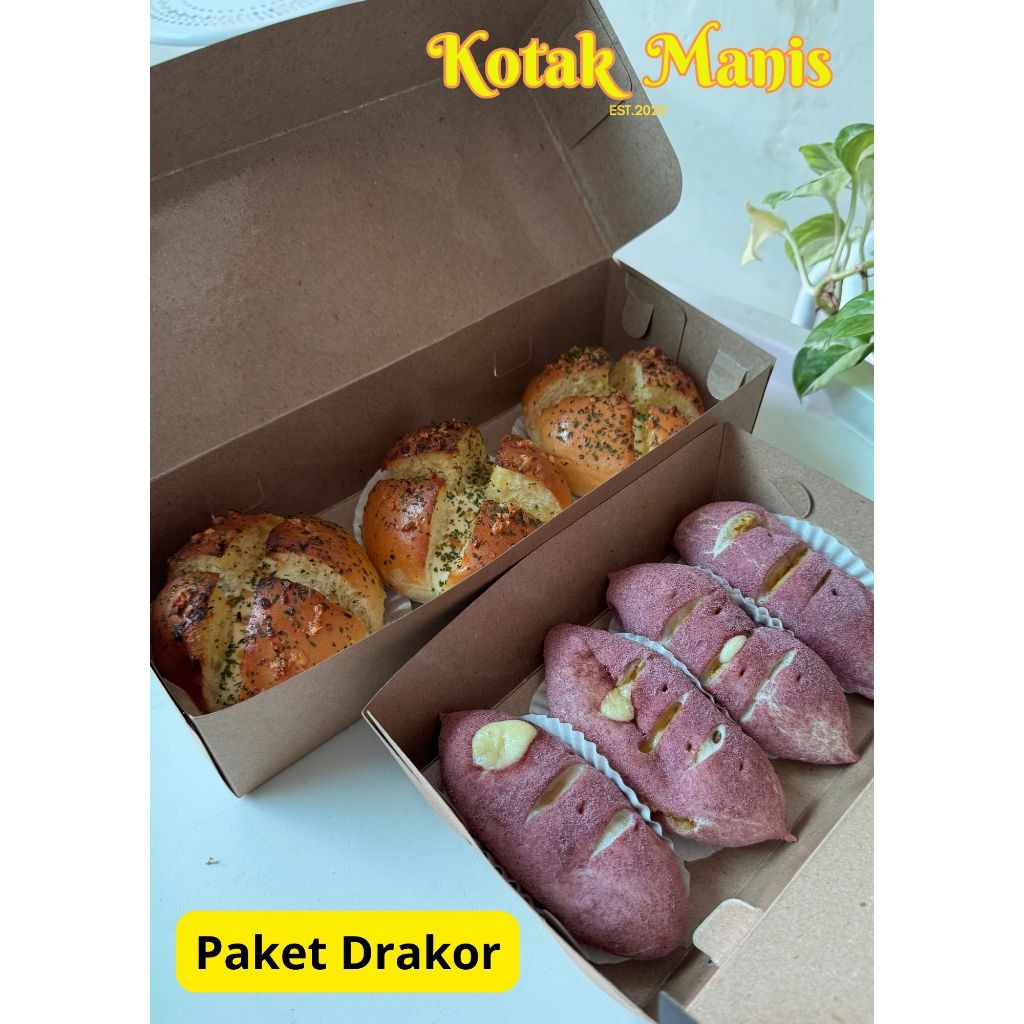 

PAKET DRAKOR (Goguma Ppang + korean garlic bread)