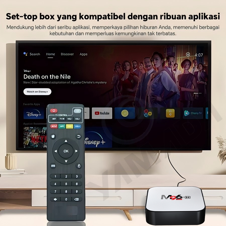 PROMO TERBARU Android tv box M96-H Tv Box Ram 4gb Rom 32gb Android 11.0 Smart Box wifi Tv Box