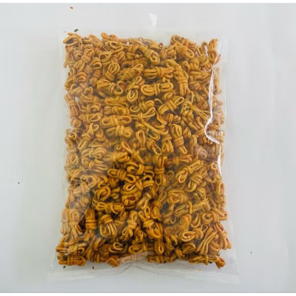 

Mie Gulung Kriuk - Pedas, Ori daun jeruk 500 gr, 250 gr