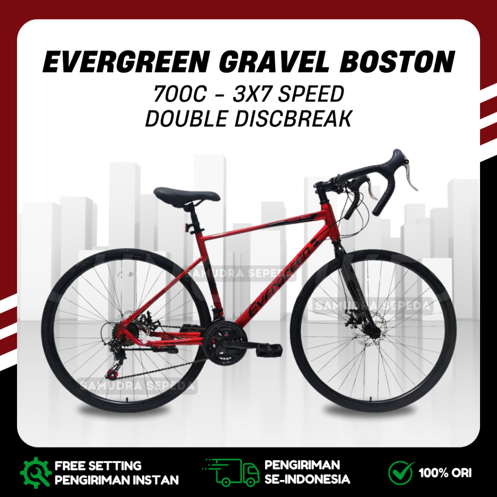 Sepeda Balap RoadBike ODESSY 700C 1010S / 1011 // EVERGREEN GRAVEL JAZZ // EVERGREEN GRAVEL BOSTON R