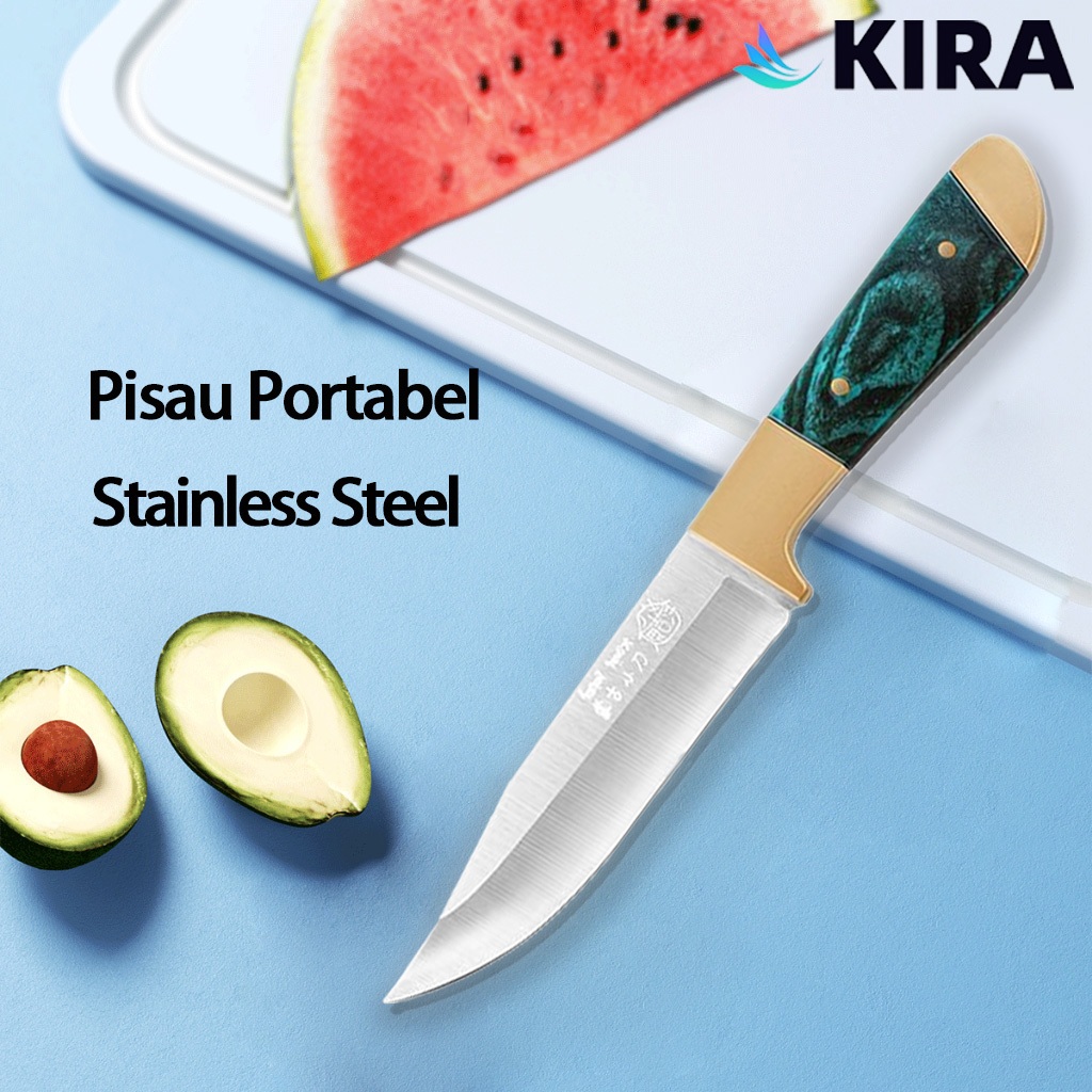 KIRA Pisau Dapur Pisau Stainless Steel Kecil Super Tajam Pisau Daging Dan Tulang Pisau Buah