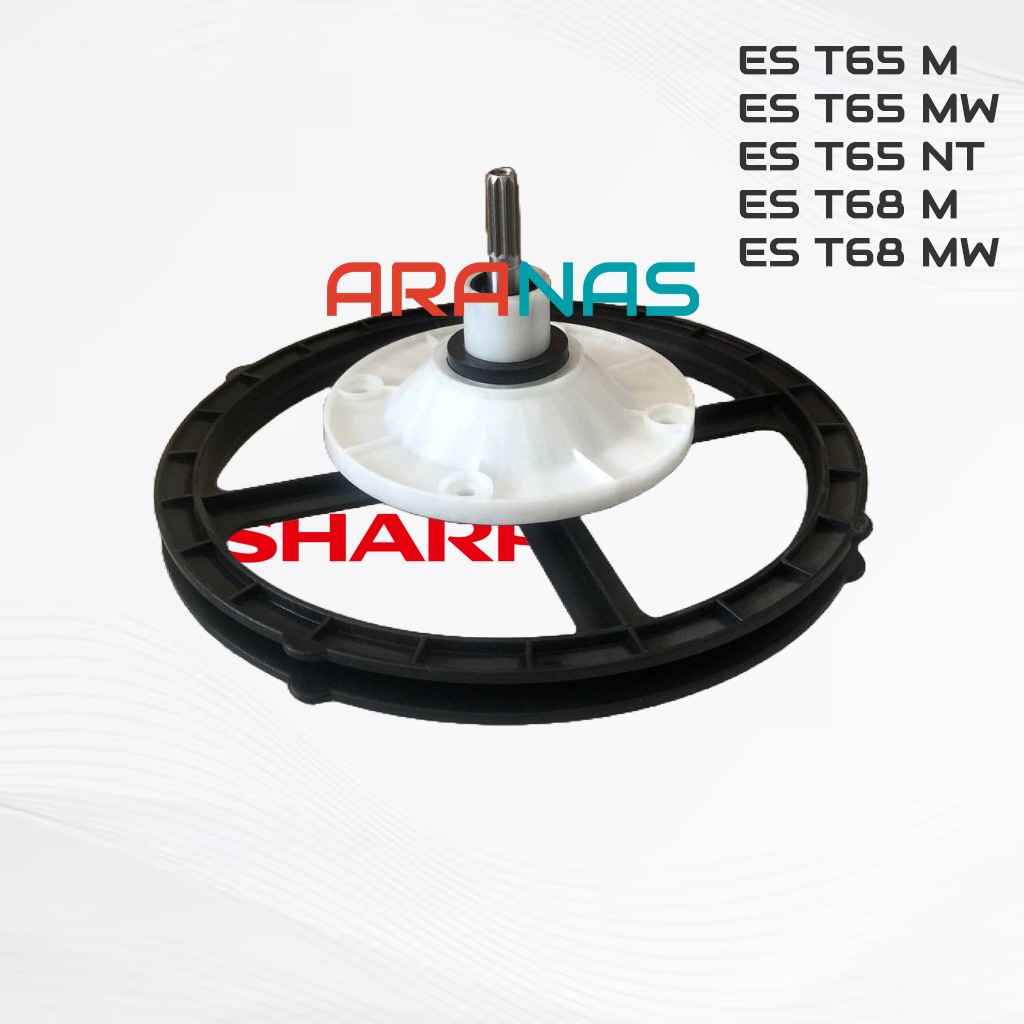 GEAR BOX ES T65M T65MW T65NT T68M T68MW Pully Gearbox Mesin Cuci 2 Tabung SHARP T65 T68 M MW NT