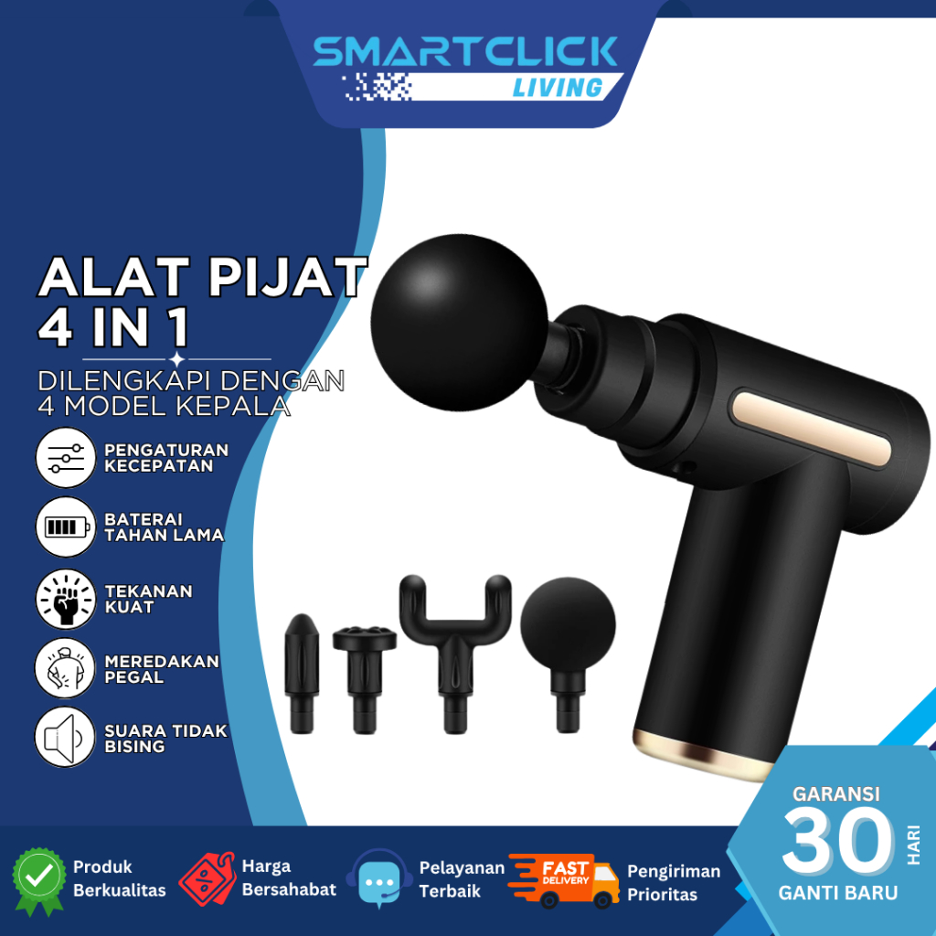 Alat Pijat Elektrik Massage Gun Pijat Getar Elektrik