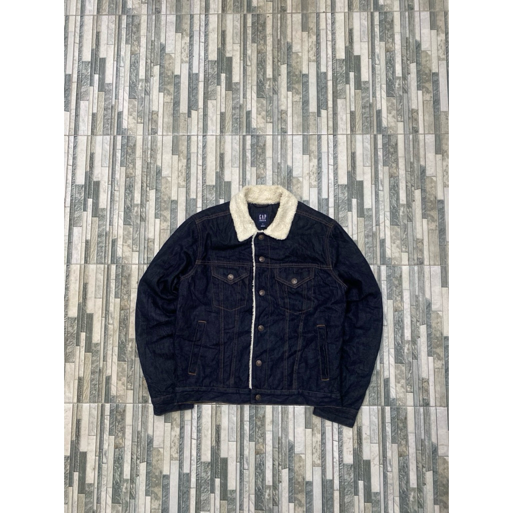 trucker denim sherpa gap