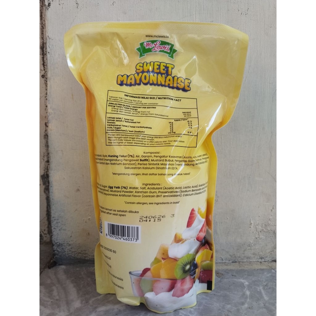 

sweet mayonaise mc leuis 1kg