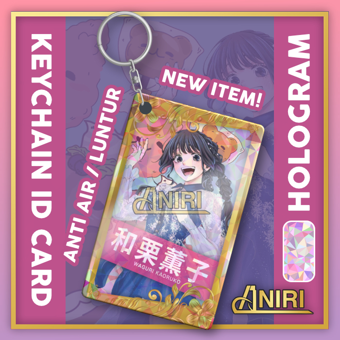 Keychain ID Card Waguri Kaoruko Gantungan Kunci