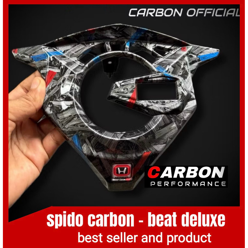 COVER SPIDO BEAT DELUX CARBON COVER KM BEAT CARBON FORGED ▪️spidometer beat new carbon forged spido 