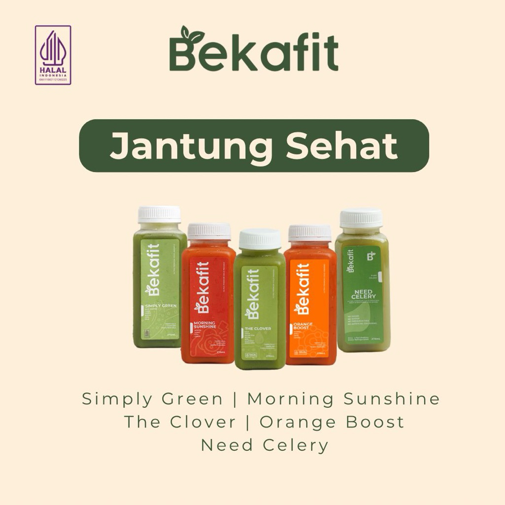 

Bekafit Jantung Sehat Set Cold Pressed Juice - Jus Sehat Alami