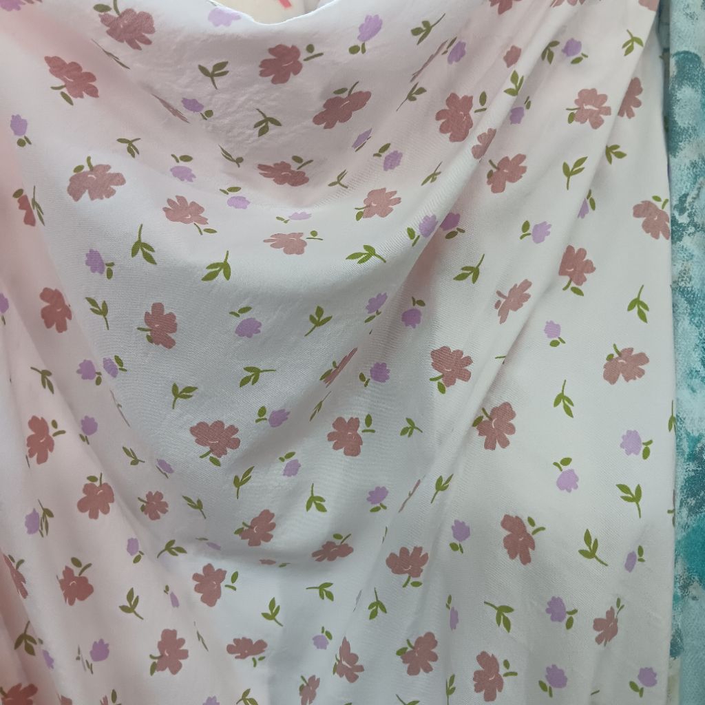 Kain Rayon Premium Lembut Bahan Jahit Adem  JatuhRayon Premium Motif Bahan Baju kain Meteran  Adem J