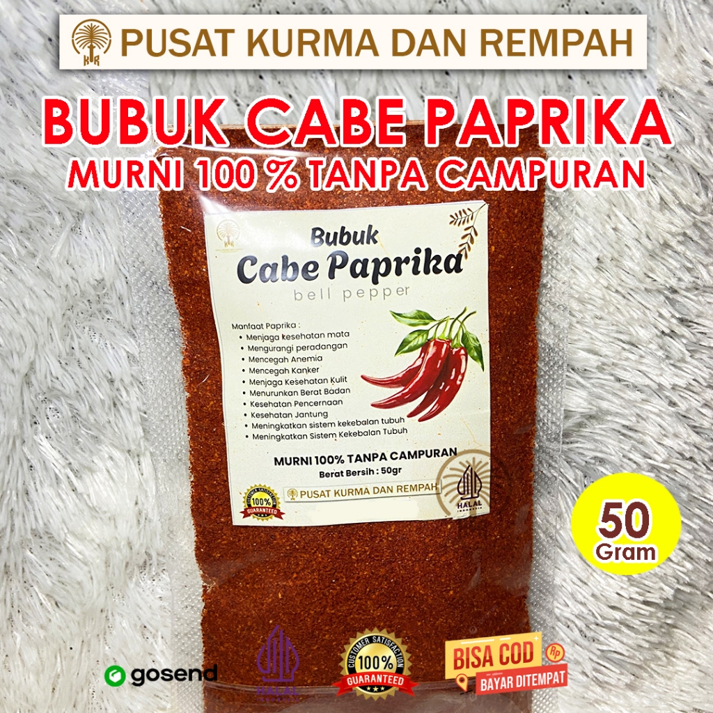 

Cabe Paprika Bubuk 50gr Murni Tanpa Campuran