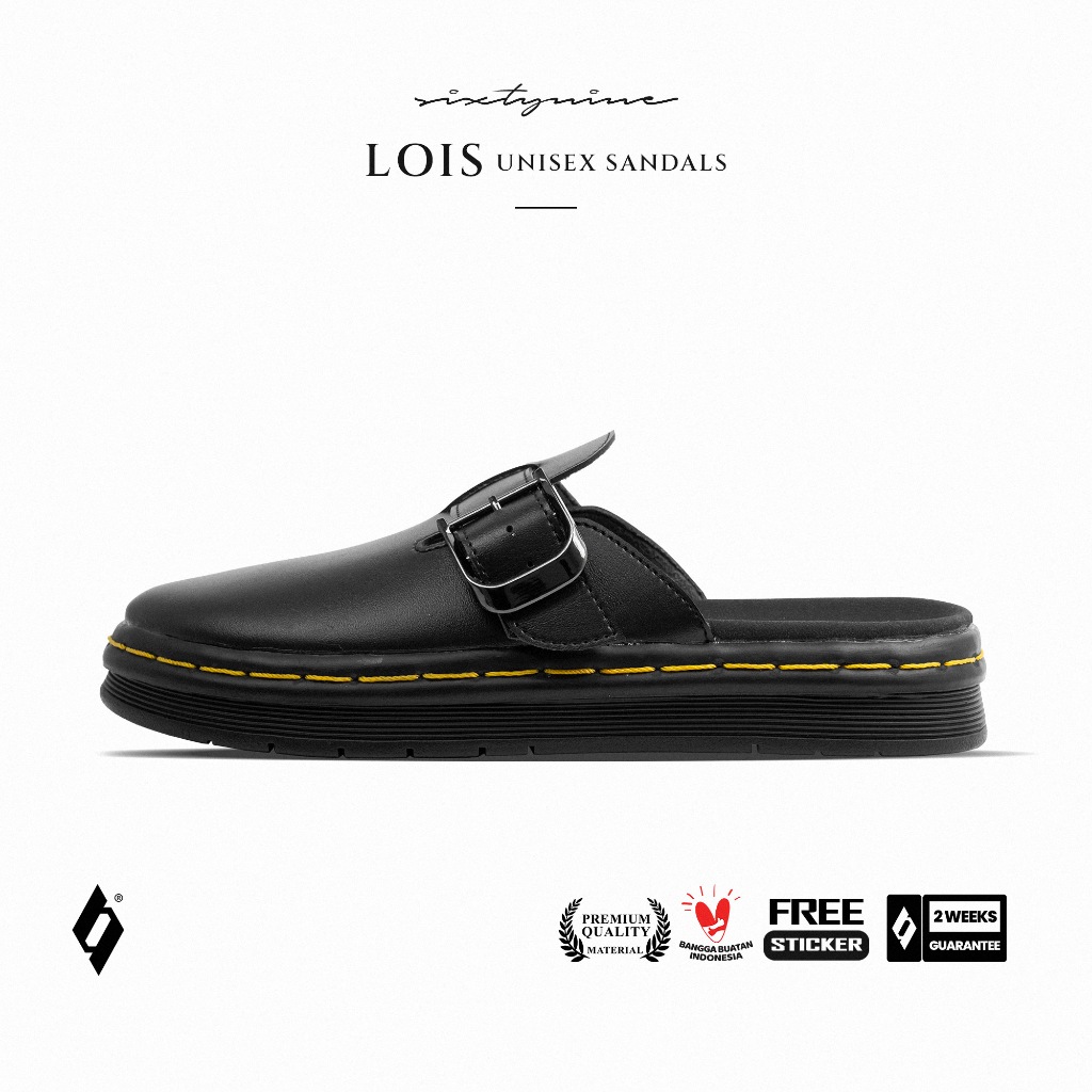 SIXTYNINE - Lois - Sandal Kulit Slop Pria Wanita Keren Terbaru 2025