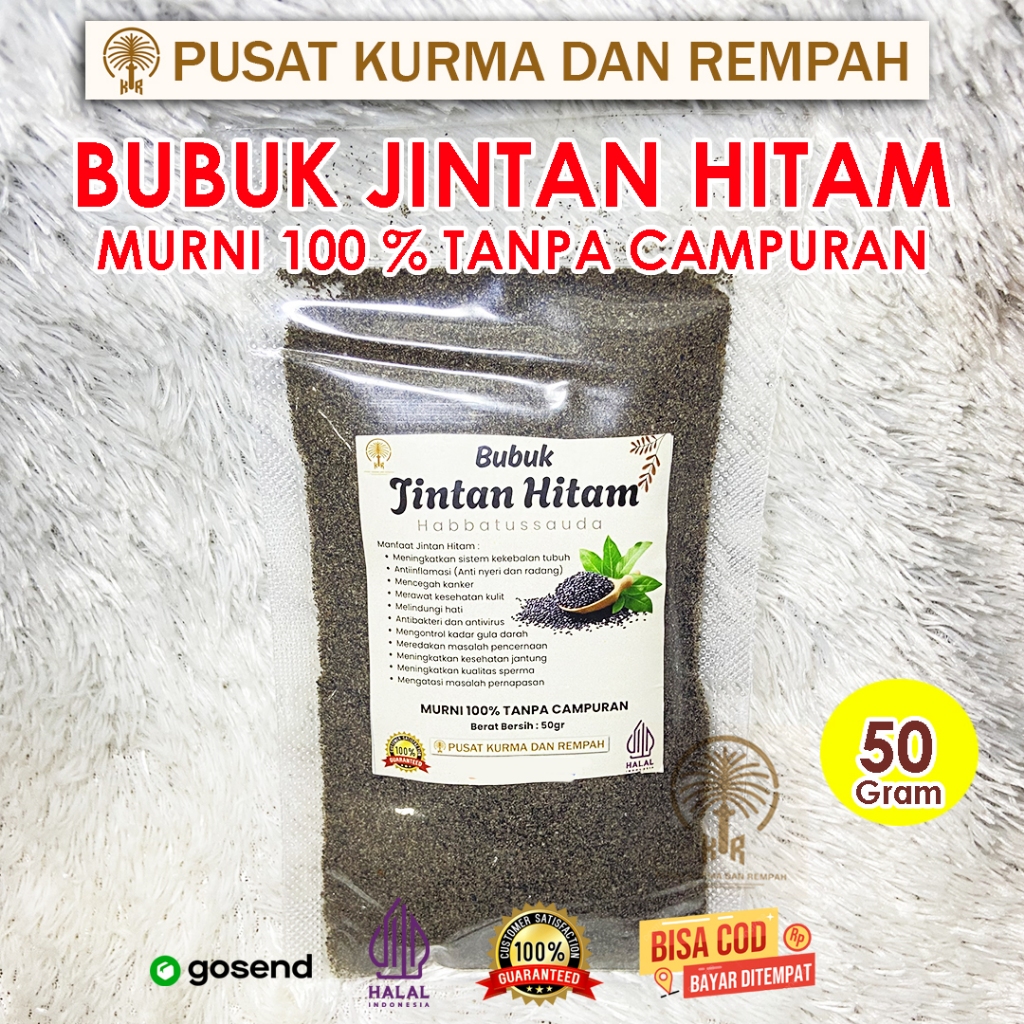 

Bubuk Jintan Hitam (Habbatussauda) Premium 50gr – Murni Tanpa Campuran