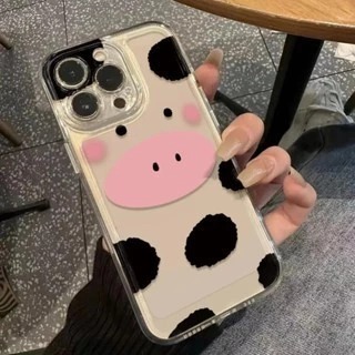 Casing Transparan Corak Khas Kulit sapi Cocok Untuk Realme C21 C21Y C25Y C30 C31 C35 B006
