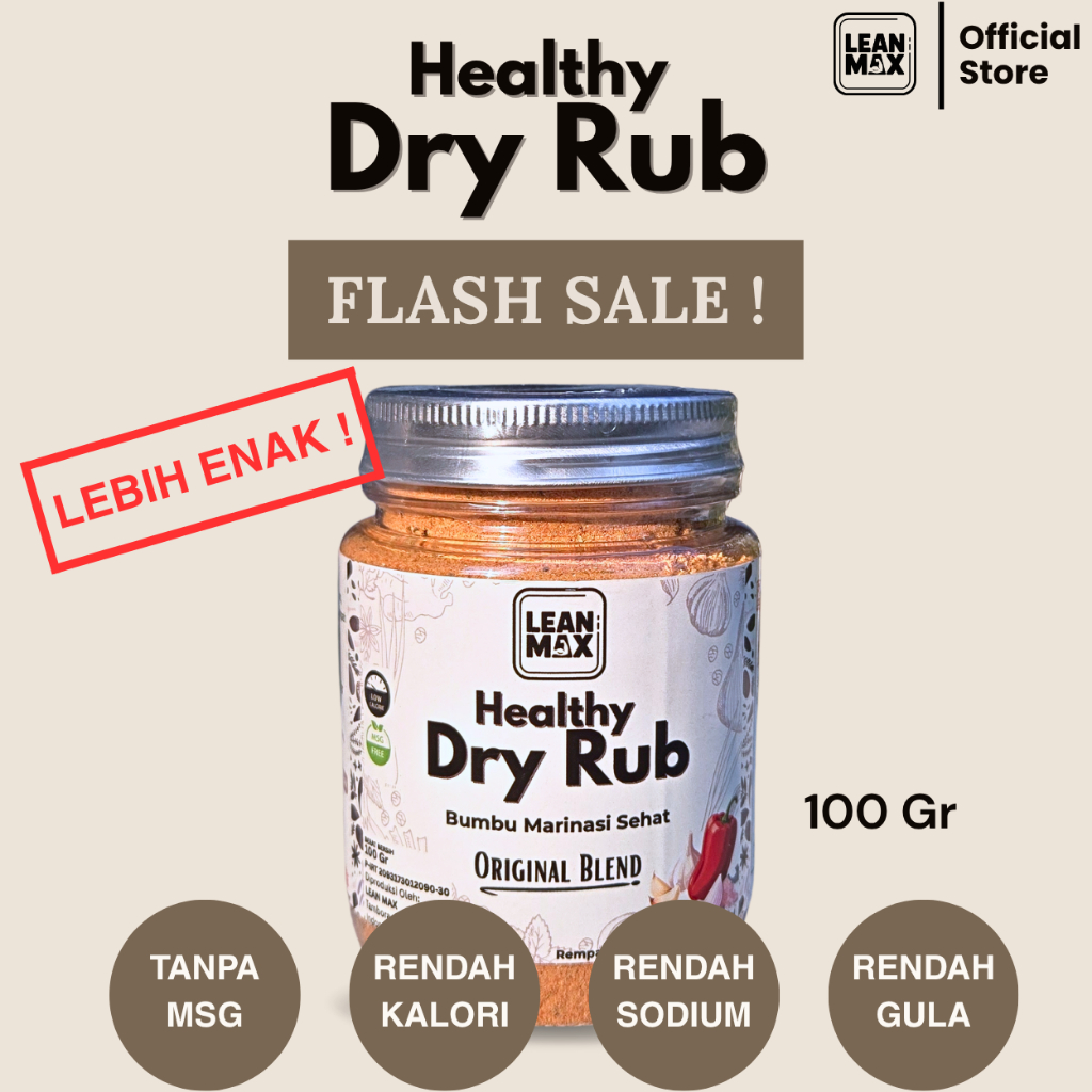 

Techaddict Store Pasti Enak! Bumbu Dry Rub Non Msg Rendah Kalori - Bumbu Diet Dgn Garam Himalaya -
